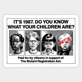 It's 1987 Do You Know What Your Children Are? Sticker